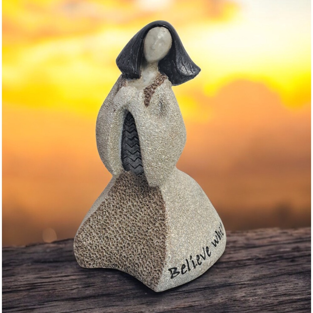 "BELIEVE" Art Stone Comfort by Carson Home Accents, 5"